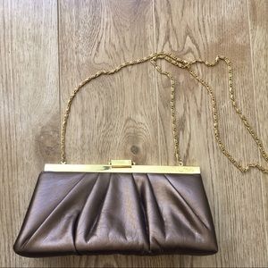 Convertible Clutch to crossbody In Gorgeous Bronze by JESSICA McCLINTOCK